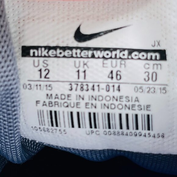 Nike Shox Sneakers 378341-014 Grey Racer Blue Men’s 12 US Athletic Shoes - Picture 11 of 12